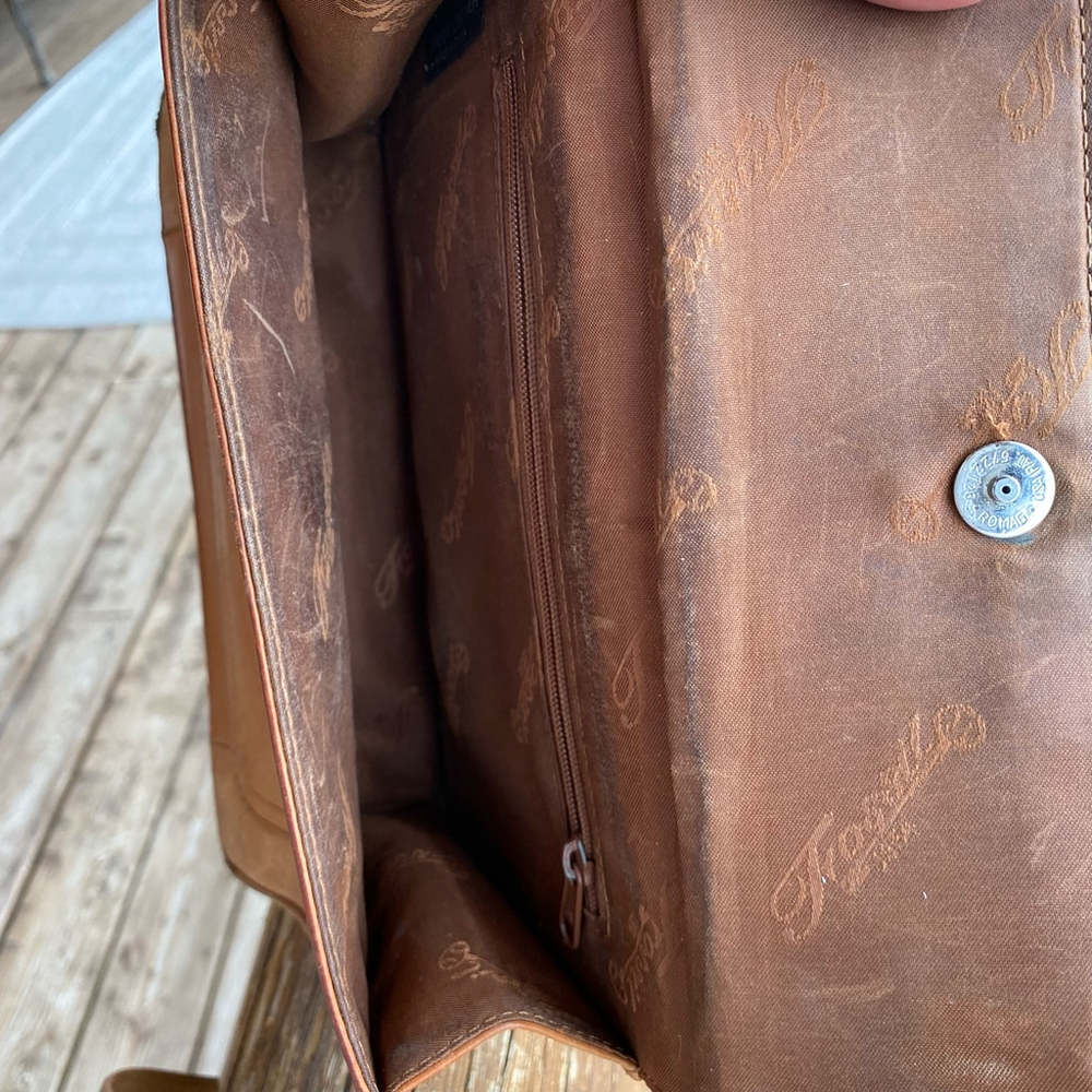 Fossil Vintage Revival Brown Leather Flap Crossbody Bag - Picture 8 of 14
